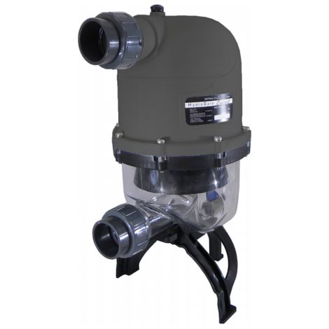 Prefiltro Multiciclón Hydrospin  Caudal 3-16,5 m3/h  Conexión Ø50  Válvula Purga Inox 3/4"  Ahorro Lavado Filtro (1/2)