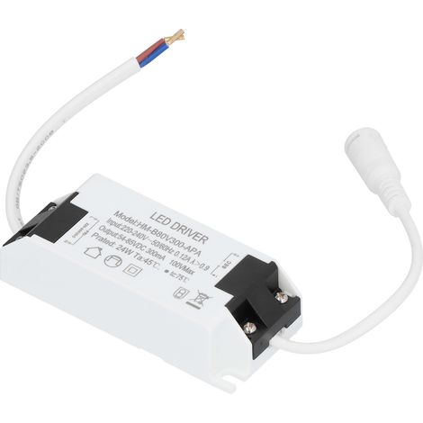 Transformateur de commande de LED 24 W avec câble, courant constant 300 mA, entrée AC 220-240 V, sortie DC 54-85 V (1/5)