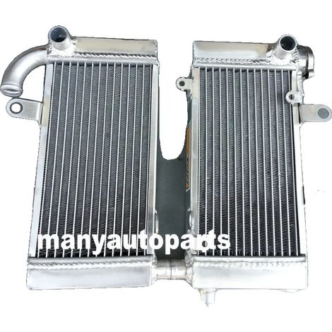 Radiador de aluminio, peso del artículo 3,0 kg, compatibilidad: motocicleta V-Twin Super Hawk 1997-2005, capacidad de refrigeración aumentada en un 40%, núcleo soldado al vacío, depósito soldado con T (1/5)
