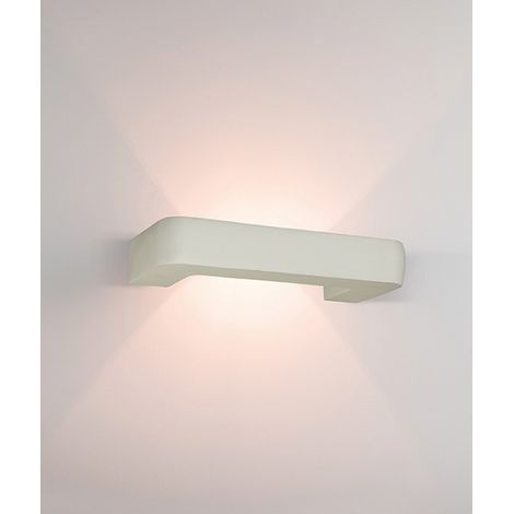 Applique Murale Intérieure Pour Ampoule LED G9 Rectangle Blanc ZAMBELIS (1/2)