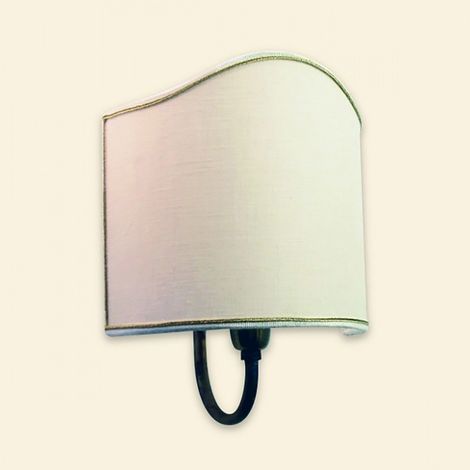 Applique classica lampadari bartalini alki a1p e27 led ottone tessuto lampada parete (1/4)
