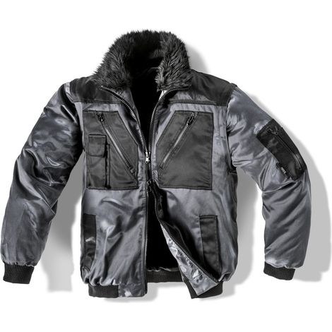 safety&more Pilotenjacke GALAXY anthrazit/schwarz
