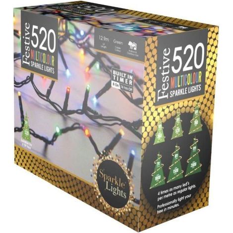 Sparkle Lights - Multi-Colour - 520 LED Lights (P011302)