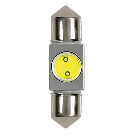 12V Led Series - 1 SMD x 2 chips - (C5W) - 10x36 mm - SV8,5-8 - 1 pz  - Scatola - Bianco (1/4)