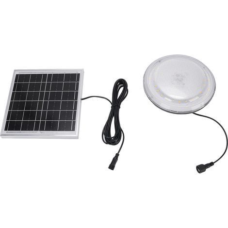 Plafonnier Solaire 3 Couleurs Réglable IP65 Pluie Étanche Abri – Avec Télécommande Intérieur Extérieur (1/5)