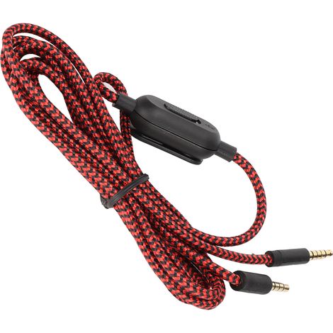 Câble de remplacement avec micro et contrôle audio pour casque Logitech G433 G233 G Pro X, compatible PC et téléphone