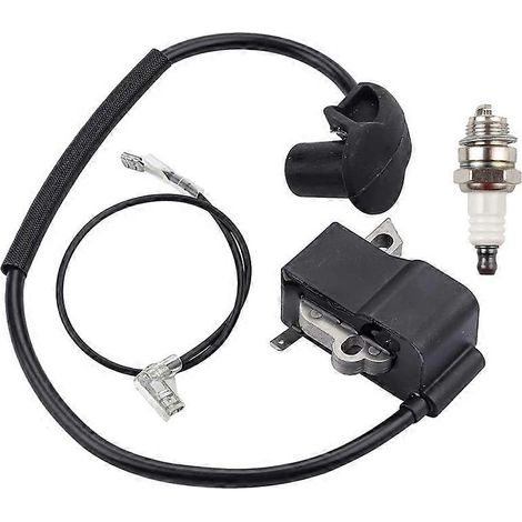 Bobine d'allumage pour débroussailleuse Stihl FS250 FS120 avec bougie d'allumage (1/5)