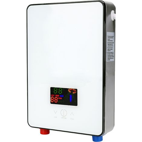 Sjlerst – Chauffe-eau instantané 6500W – Tension 220V – Protection surchauffe et chauffage à sec – Écran LED – Installation facile avec accessoires (1/5)