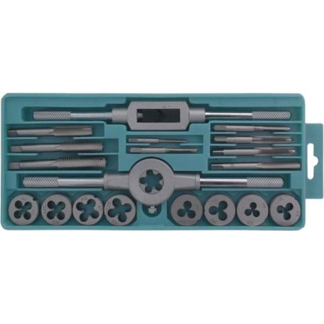 Set filettatura Dedra 0779 trasparente acciaio rapido