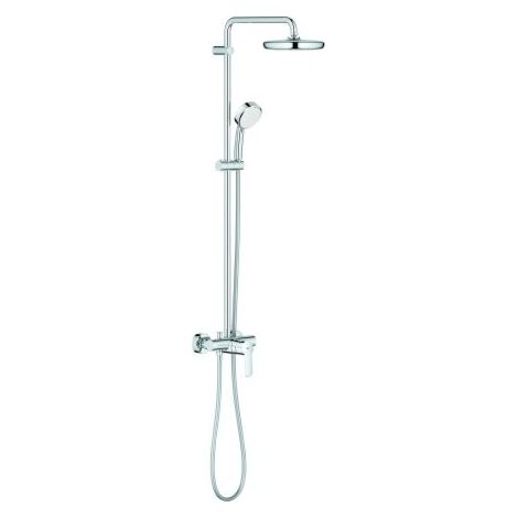 Grohe – Colonne de douche thermostatique Tempesta C System 210 – Mitigeur monocommande chromé – Douchette Tempesta 100 avec 2 jets – Bras pivotant 390mm (1/10)