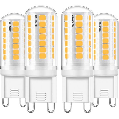 G9 LED ampoule dimmable 3W, G9 LED blanc chaud 3000K G9 ampoule stylo chaussette, pas de scintillement, AC 220-240V brillant 360 ° angle de faisceau [Classe énergétique E] (1/5)