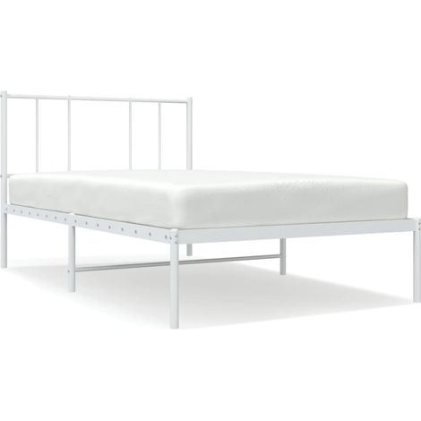 Maison Exclusive - Giroletto con Testiera Metallo Bianco 90x200 cm