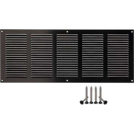 1 Grille De Ventilation 500x200mm, Tôle D'acier Galvanisée, Avec Moustiquaire, Pour Mur Et Plafond