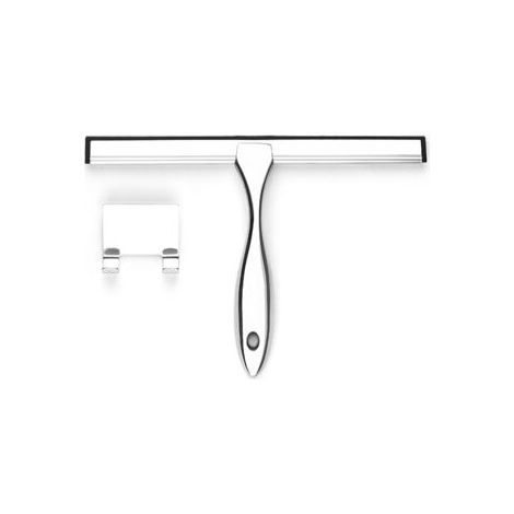 Tergivetro multiuso per porte della doccia con 1 gancio adesivo, strumento per la pulizia del bagno, per finestre e specchi di casa (1/5)