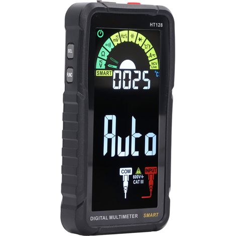Multimètre numérique HT128 avec batterie intégrée, testeur électrique professionnel pour mesure précise de tension, courant et résistance, appareil de diagnostic portable pour électriciens, outil de c (1/5)