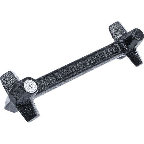 BGS technic Clé de vidange 8 tailles transmission par carré, six pans 10 - 17 mm (1/2)