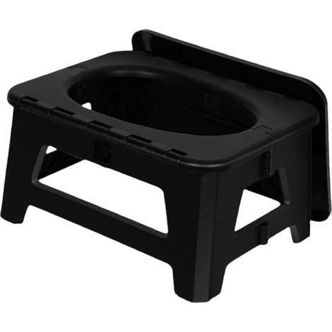 Toilettes Pliantes de Camping, Toilettes d'extérieur, Commode, boîte de Rangement Polyvalente, Pot Pliable d'urgence pour pêche, Bateau (1/4)