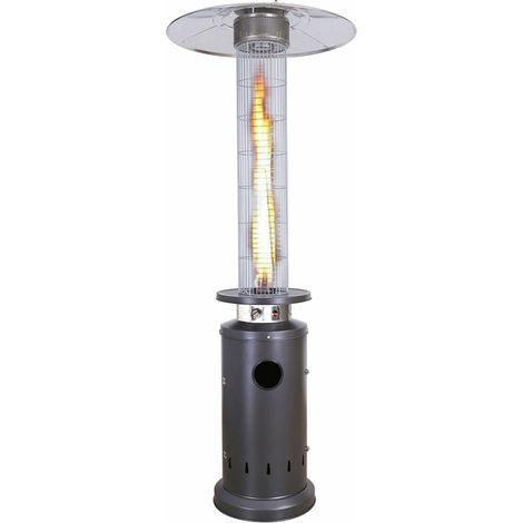 Marvin Stufa A Fungo Gas Bombola Gpl Da Esterno Portatile Cilindro Arredo Per Terrazzo Patio Giardino Locali Ristoranti In Acciaio Potenza 13Kw Grigio (1/3)
