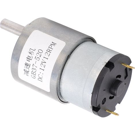 Gleichstrommotor 12V 12RPM Reduzierwelle Selbsthemmender Getriebemotor für Fenster- und Türöffner (1/5)