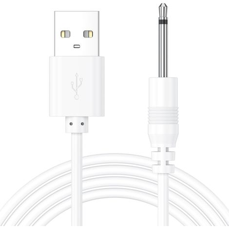 2.7 ft (80 cm) USB DC Cable 2.5 mm Quick Replacement Computer (2.5 mm x 18 mm) (1/5)