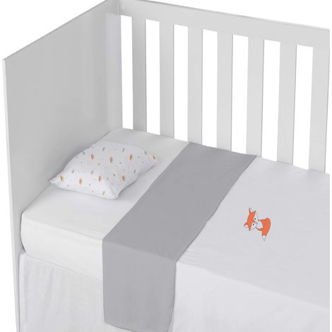 Parure de lit bébé coton jersey Fox 100x135 (1/2)