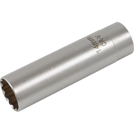 Sealey Spark Plug Socket with Magnetic Retainer 3/8""Sq Drive 12-Point 14mm AK6568