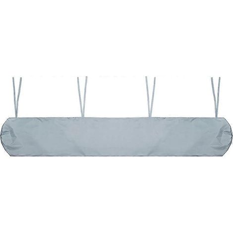 Bâche de protection solaire, housse pour volet roulant rétractable (2,5 mètres, gris),1 pièce (1/4)