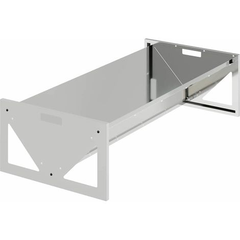 Trough d'alimentation pour le bétail Argent 108 x 50 x 28 cm