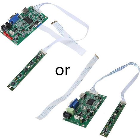 HDMI-kompatible VGA-Video-LCD-Controllerplatine für 11,6", 13,3", 14", 15,6" und 17,3"-Bildschirme (N116HSE, LTN133HL01, B156HTN03.0, 1920 x 1080) (1/5)