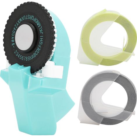Mini Ruban Adhésif 3D Décoratif 9mm pour Scrapbooking - Couleur Bleu Clair ABS (1/5)