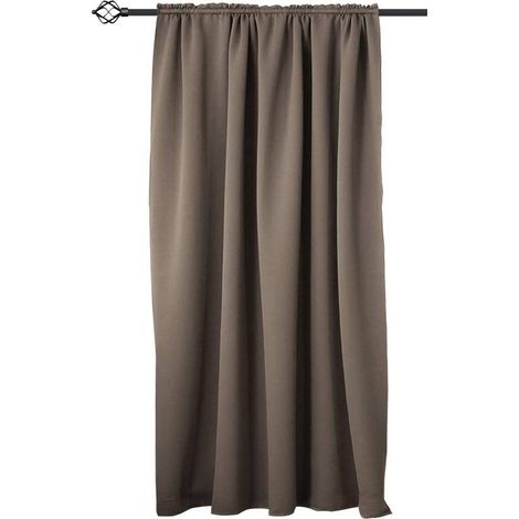 Tenda oscurante color marrone arricciata sulla base disponibili varie misure dimensioni : 135x245 cm (1/4)