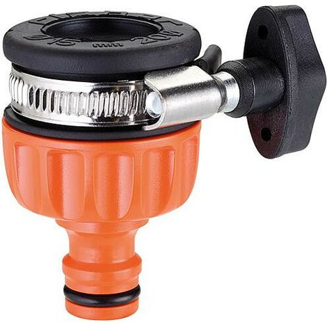 Prise d'eau voleuse-raccord robinet pour sorties plates D 15-20mm, avec bornes (1/5)