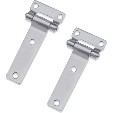 Charnières de Conteneur en Acier Inoxydable 304 - Lot de 2 (135 x 58 mm) pour Camions, Camionnettes, Caravanes, Remorques (1/5)