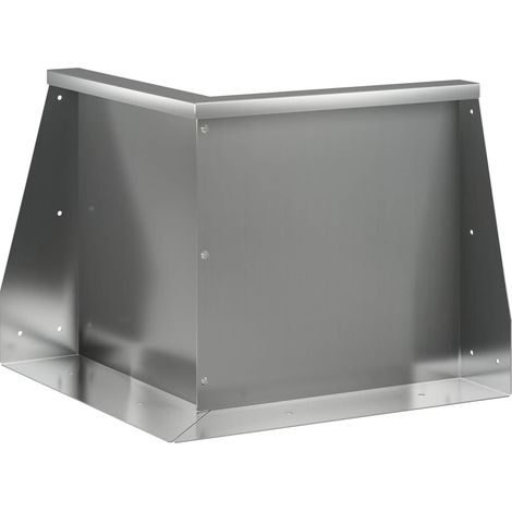 vidaXL Muro di contenimento 50 x 50 x 50 cm Acciaio zincato Argento