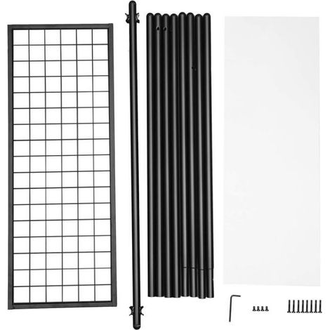 1 Porte-vêtements, Cadre en acier, Tringle et étagère, Pour dressing (1/5)