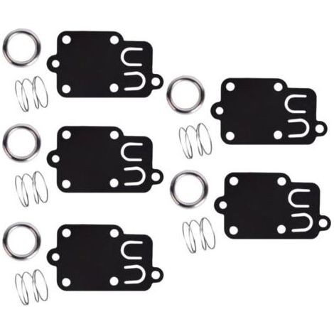 Lot de 5, kit de joints de diaphragme de carburateur pour moteurs Briggs & Stratton 2 ch à 5 ch 270026 272538 272538S 272637 4157 4168 5021 5021K 690766 221377 capuchon de ressort (1/4)