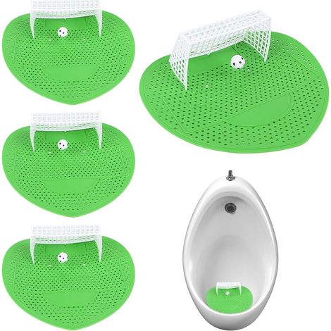 4 Piece Urinal Lozenges, Screens for Urinal Filter, Spatter-Less Urinal Filters Deodorising Urinal with Perfume for Men in the Office, Stadiums, Schools, Home (1/5)