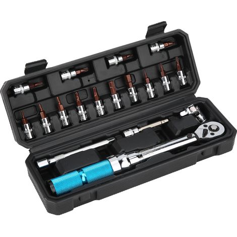 Kit de réparation de vélo ZTY-18, clé dynamométrique réglable, outil manuel 1/4 pouce 2-20 N.m
