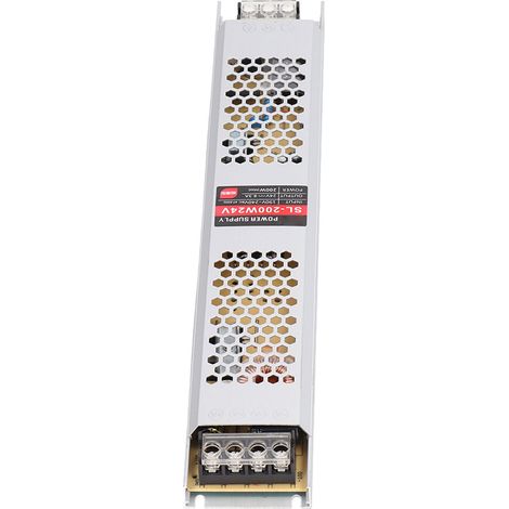 24-V-Netzteiltransformator, 200-W-Ultraflacher LED-Treiber, Bienenkorbkühlung, Spannungswandler, 190–240-V-Eingang (1/5)