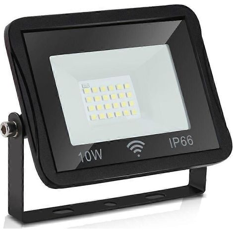 Projecteur LED extérieur avec détecteur de mouvement, 900 lm, 6000 K, étanche IP66, 10 W, blanc froid (1/5)