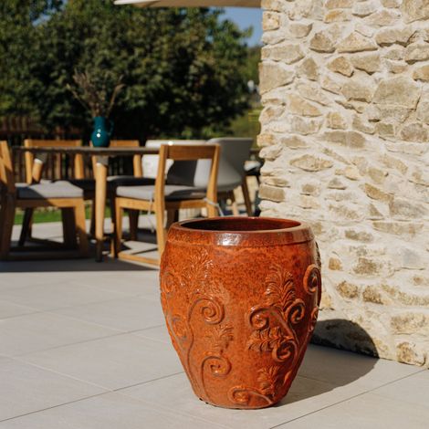 Vaso GAIA 52x58cm ruggine d'autunno (1/4)