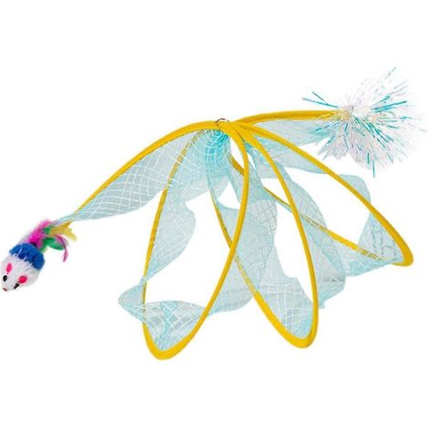 Selbstspielendes Katzenjagd-Spiraltunnelspielzeug, tragbares, sicheres Katzenspielzeug, D-- (1/5)
