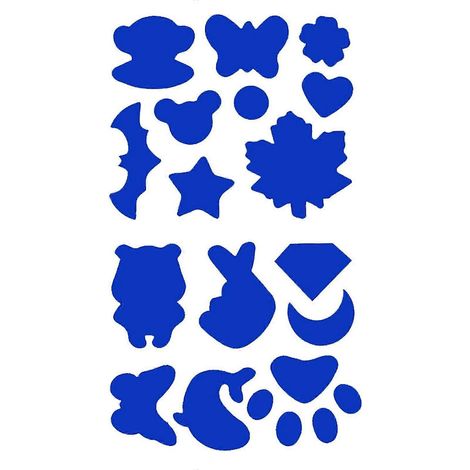 Aufnäher, wasserfest, bügelfrei, aus Polyester, praktischer, farbechter Applikationsaufkleber für Kleidung-Royal Blue