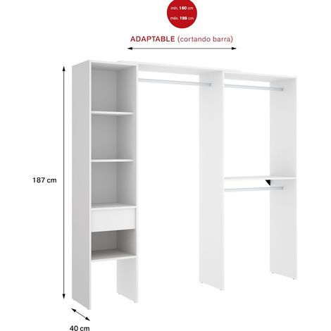 SUIT Armario Vestidor Rincon blanco (1/5)