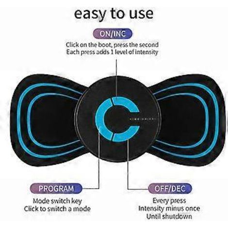 Mini masseur de cou, masseur électrique portable pour soulager la douleur et détendre les muscles - AquaForge (1/5)