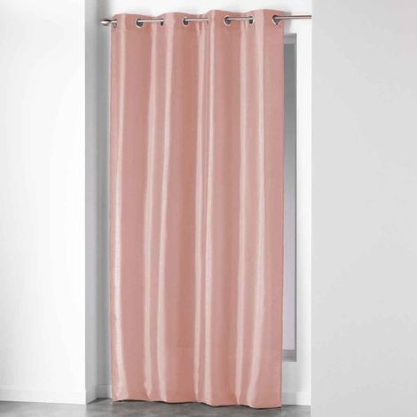 Rideau à Œillets "Shana" 140x240cm Rose Poudré (1/3)