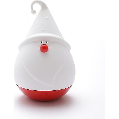 Veilleuse suspendue en silicone - Bonhomme de neige - Décoration de sapin - Père Noël - Lampe LED simple et chaleureuse, (w (1/4)