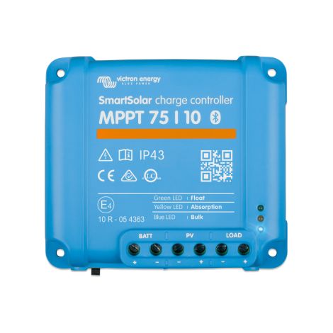 VICTRON Régulateur de Charge Solaire MPPT 10A Smart Solar 75/10 Bluetooth