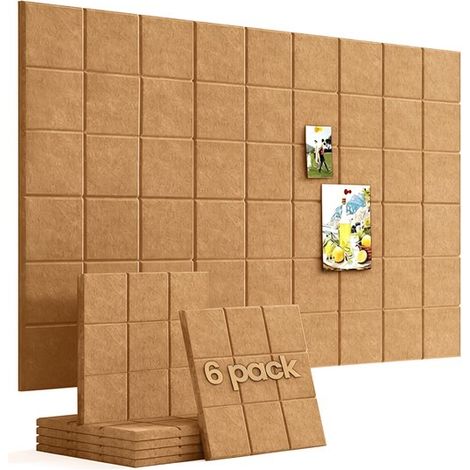 Tablero de fieltro，6 piezas，3030 cm，Adhesivos de fieltro para pared，Adhesivos fotográficos para pared，Adhesivos de fondo para pared (1/5)