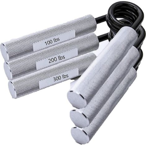 Ensemble de 3 appareils de renforcement de la force de préhension (45 kg, 90 kg, 135 kg) en métal pour les poignets et les avant-bras (1/5)